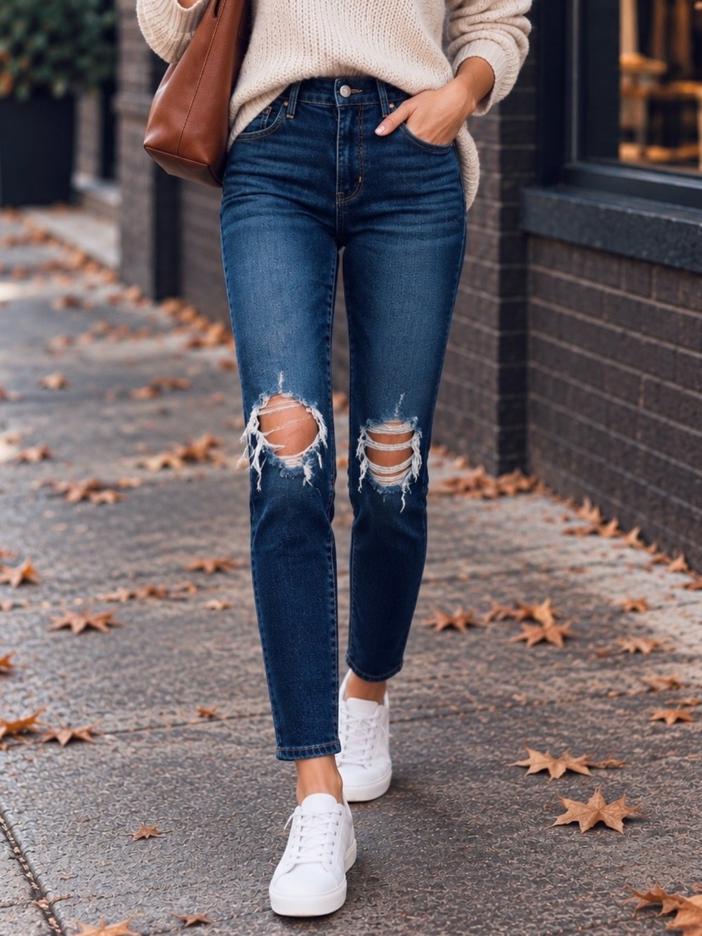 Levi’s 721 High Rise Skinny Jeans Distressed Dark Wash Size 28
